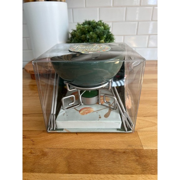 Mini Ceramic Chocolate Fondue Set - Picture 1 of 6